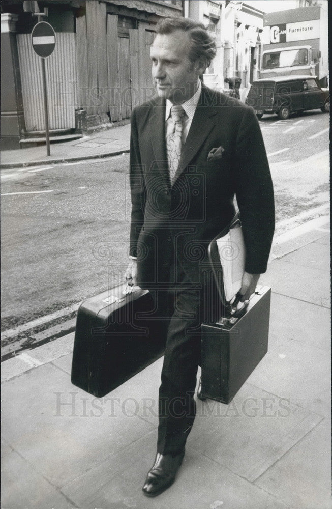 1976 Press Photo John Stonehouse trial continues at the old Bailey - Historic Images