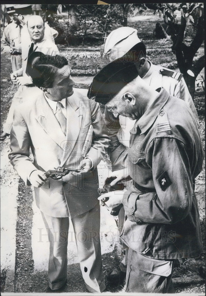 1956 M. Mac Lejeune French Minister of Armed Forces  - Historic Images