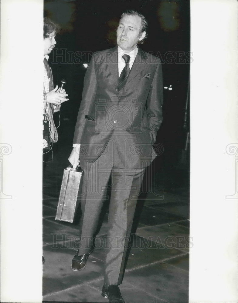 1975 Press Photo Labour M.P. John Stonehouse Attends His First House Of Commons-Historic Images