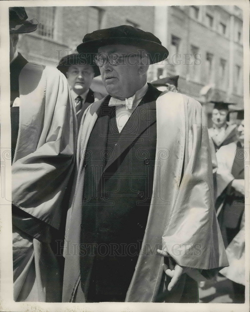 1954 French Ex-President Vincent Auriol In Oxford Procession - Historic Images