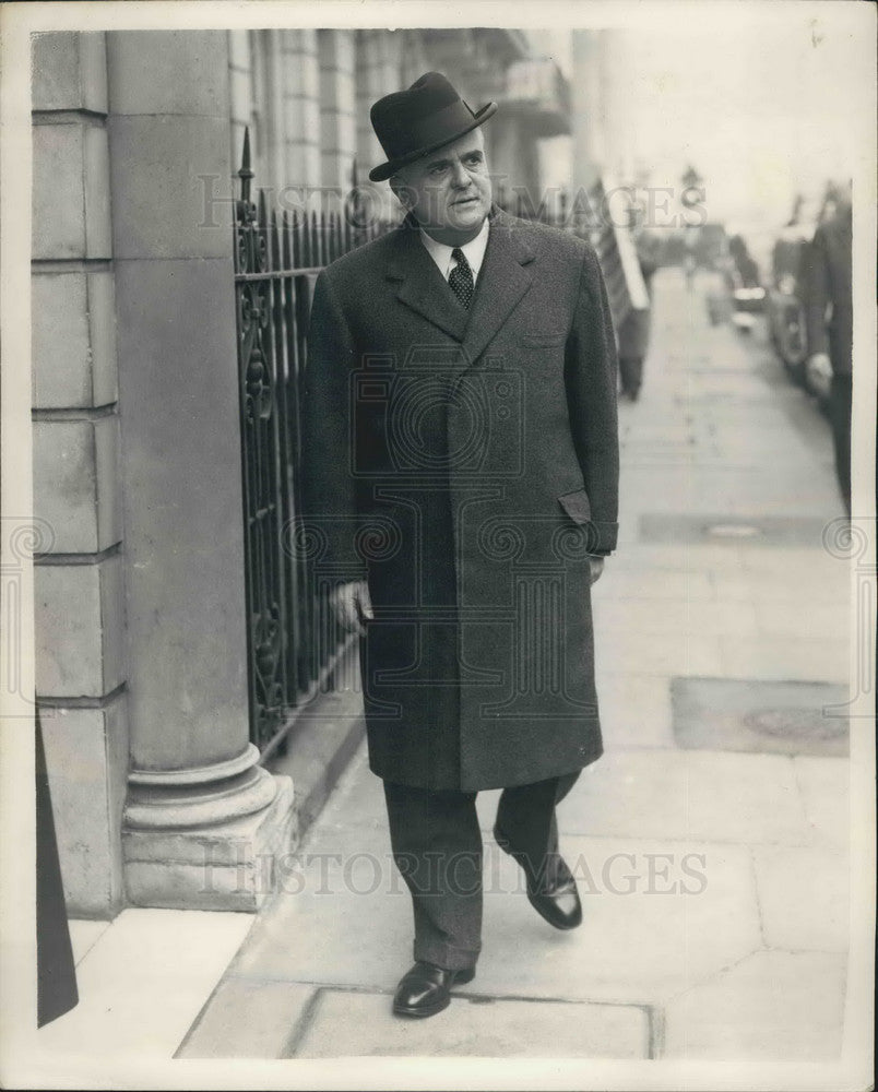 1956 Greek Ambassador Mr .Basile Mostras In London - Historic Images