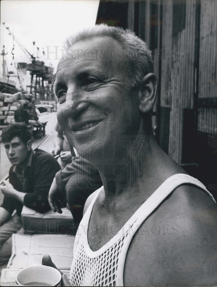 1965 Press Photo Jack Dash unofficial leader of the London dockers. - KSB01637-Historic Images