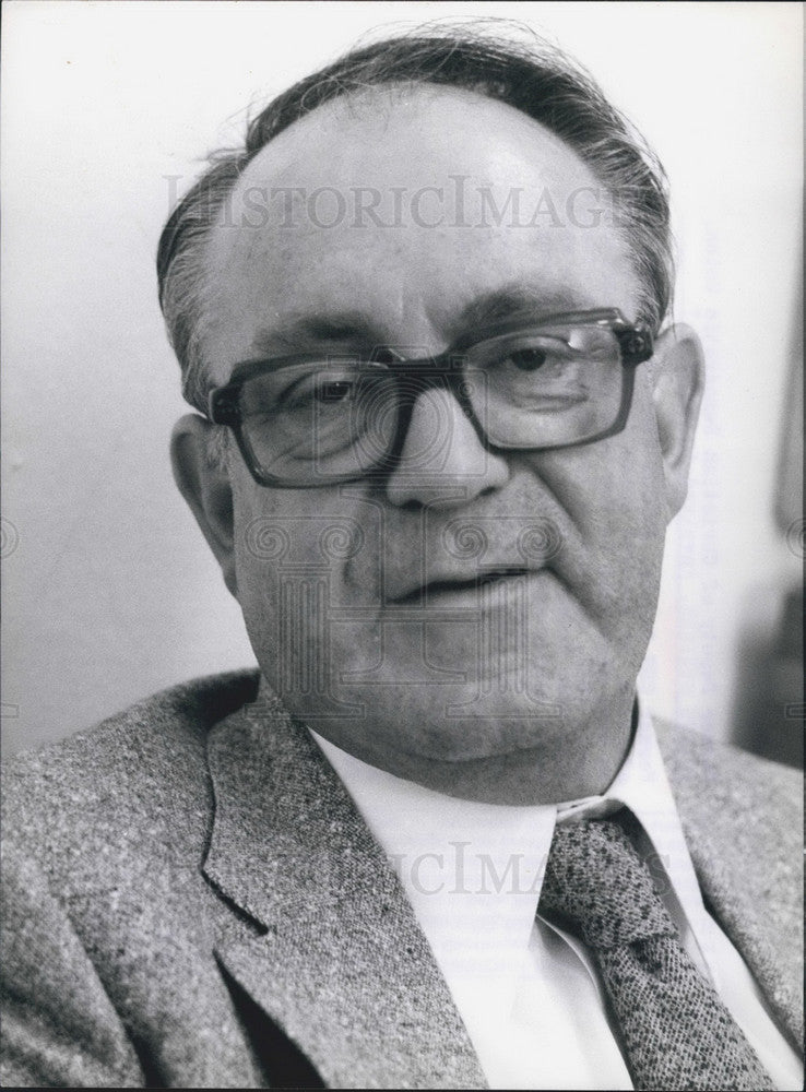 Press Photo Former Deputy Christian Democratic Union Julius Steiner Candid - Historic Images