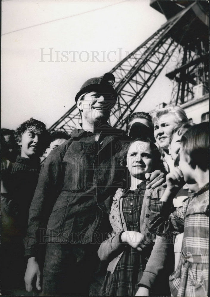 1955 Actor Eddie Constantine Dressed As Miner - Historic Images