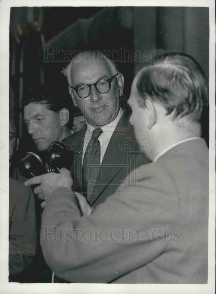 1957 Mr. Frank Cousins, Leader of  Transport & General Workers Union - Historic Images