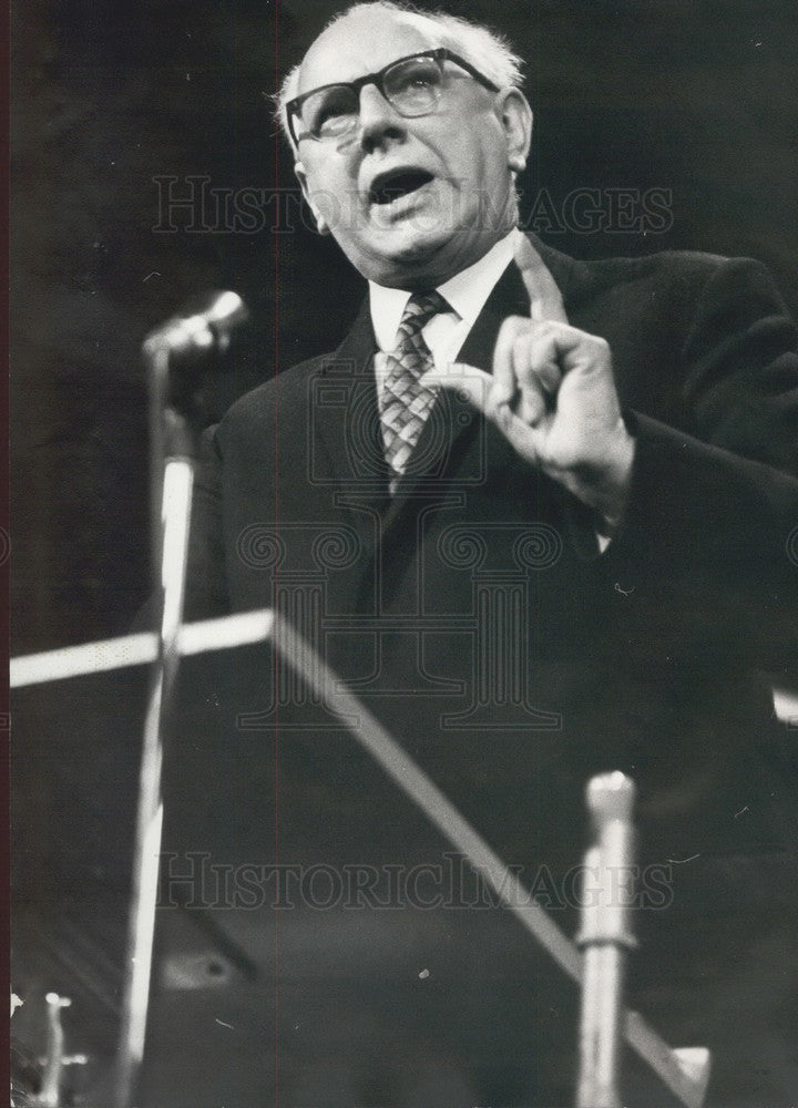 1969 Press Photo Frank Cousins, Transport and General Workers Union - KSB02029 - Historic Images