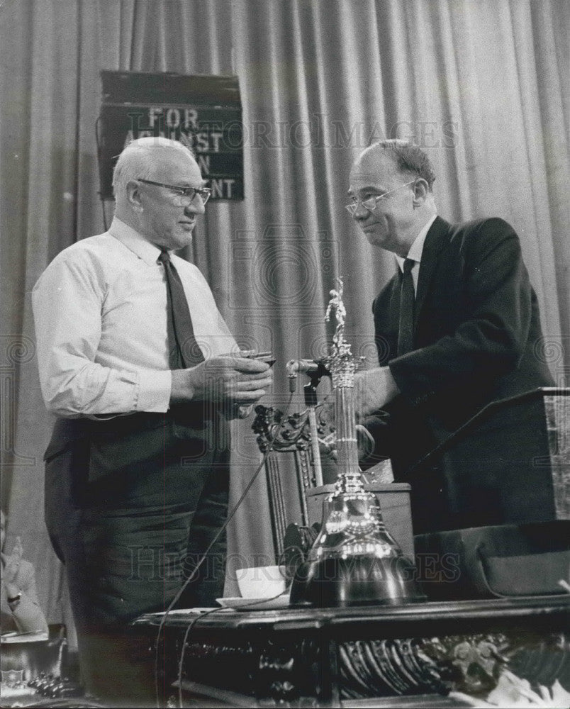 1969 Frank Cousins, Transport and General Workers Union Retiring - Historic Images