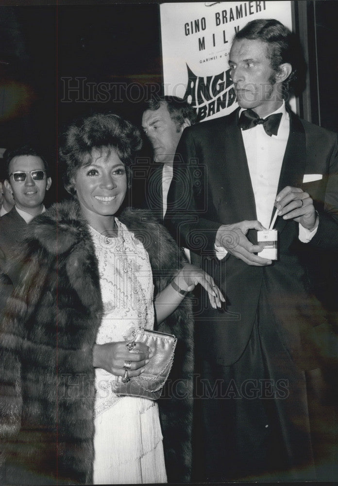 1969 Press Photo British singer Shirley Bassey &amp; husband Franco Novak - Historic Images