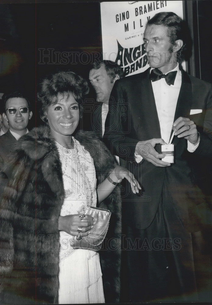 1969 Press Photo British singer Shirley Bassey & husband Franco Novak - Historic Images