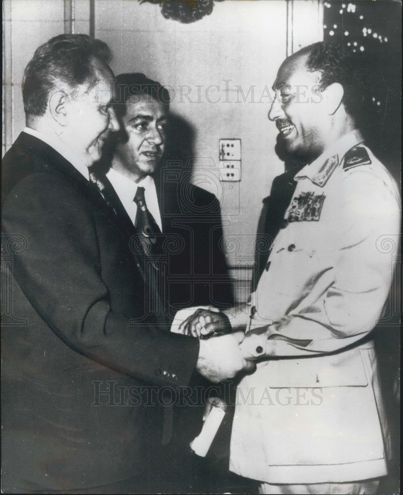 1973 Soviet Prime Minister Kosygin and President Sadat - Historic Images
