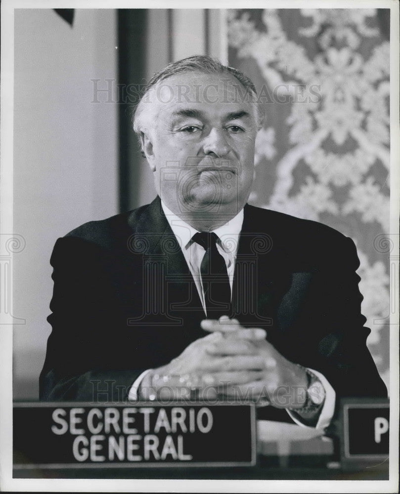 Press Photo Mr. Galo Plaza Lasso Secretary General - KSB02951 - Historic Images