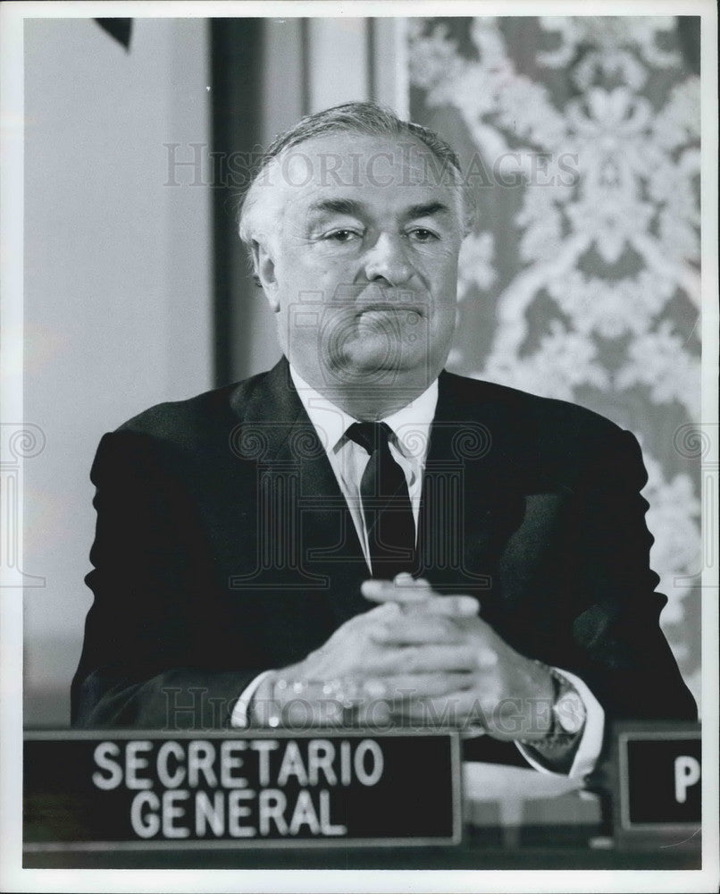 Press Photo Secretary General of the organization of American States Galo Lasso-Historic Images