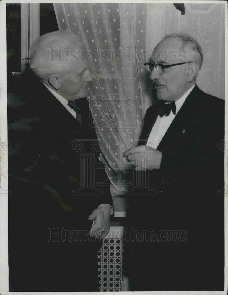 1952 Mr. Par Lagerkvist, &amp; Mr. Selman Waksman - Historic Images