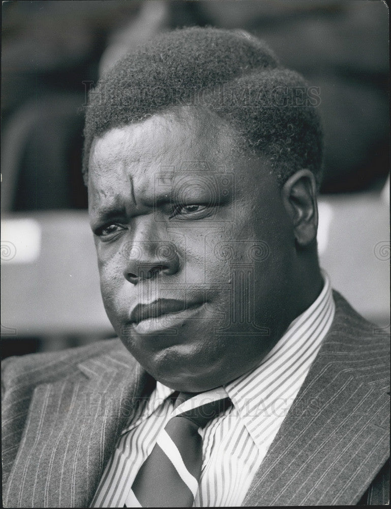 Press Photo Kenyan Minister for Works James Nyamweya Born 1927. - KSB03591-Historic Images