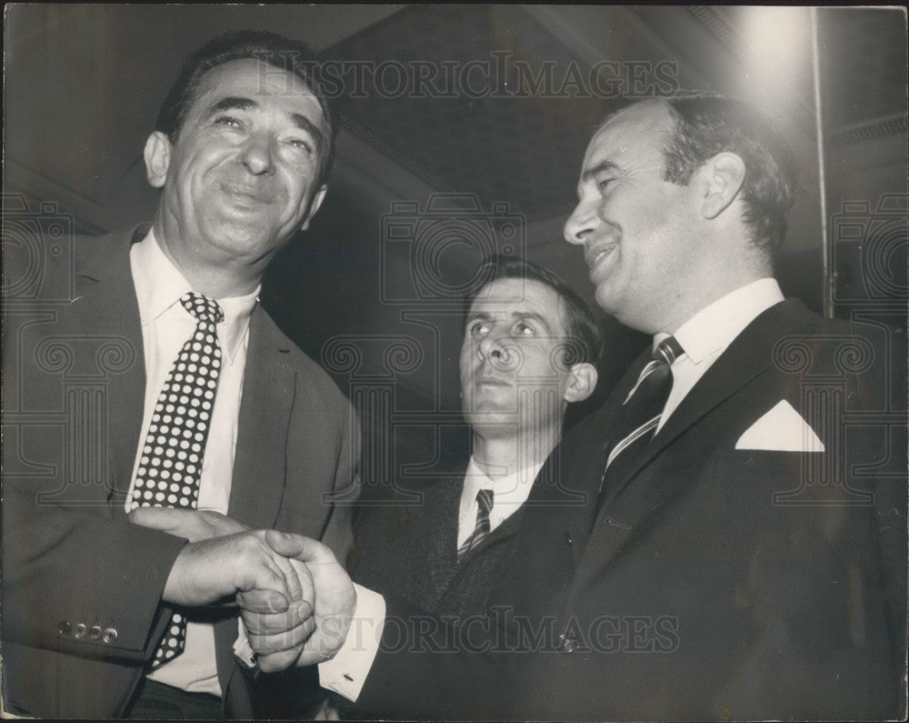 Press Photo Robert Maxwell, Rupert Murdoch,newspaper publishers - KSB03669 - Historic Images