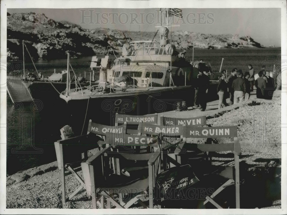 1960 David Niven filming The Guns Of Naverone - Historic Images
