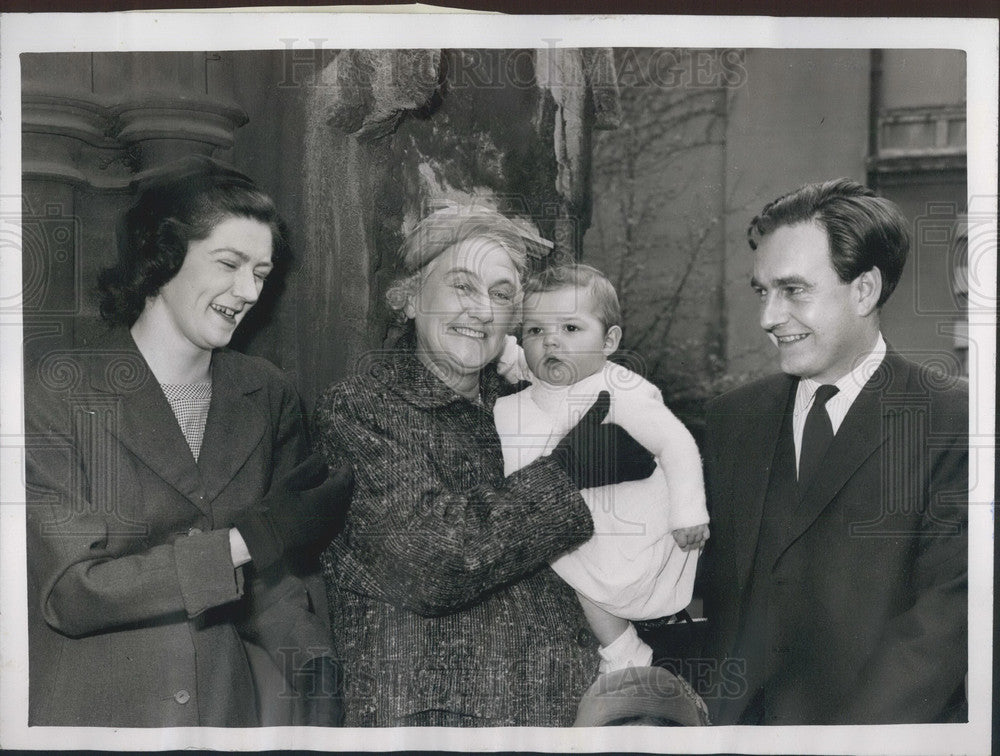 1959, Prime Minister&#39;s Grandson christened - KSB03819 - Historic Images