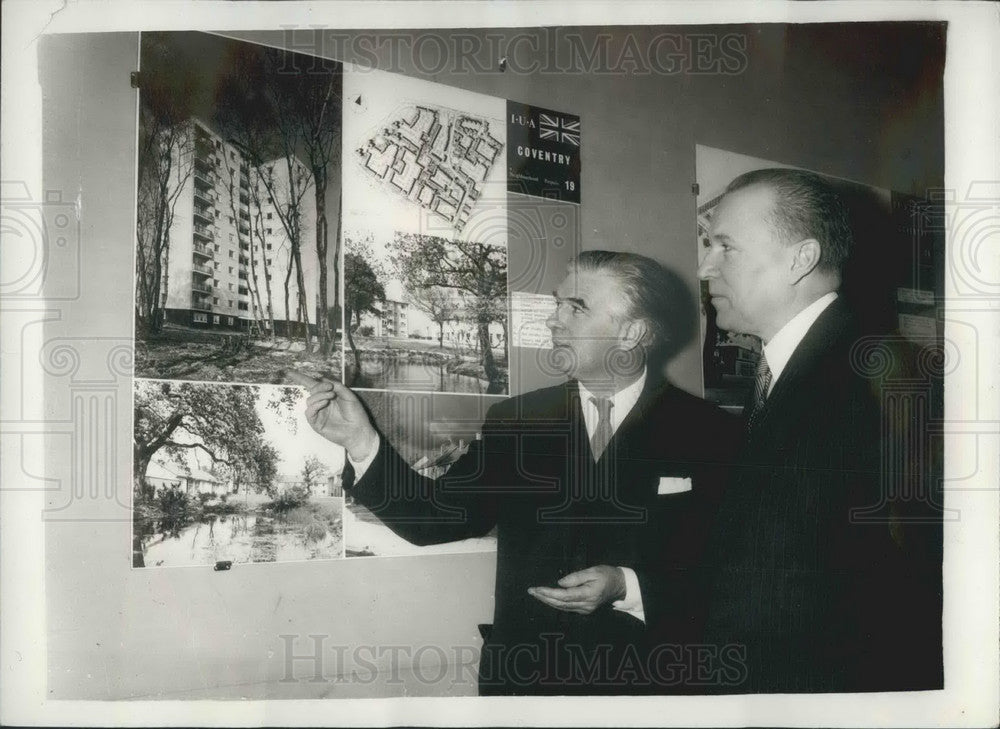 1958 Press Photo Soviet Amb ,Mr. J.A. Malik &amp; Prof Robert Mathew - KSB03855-Historic Images