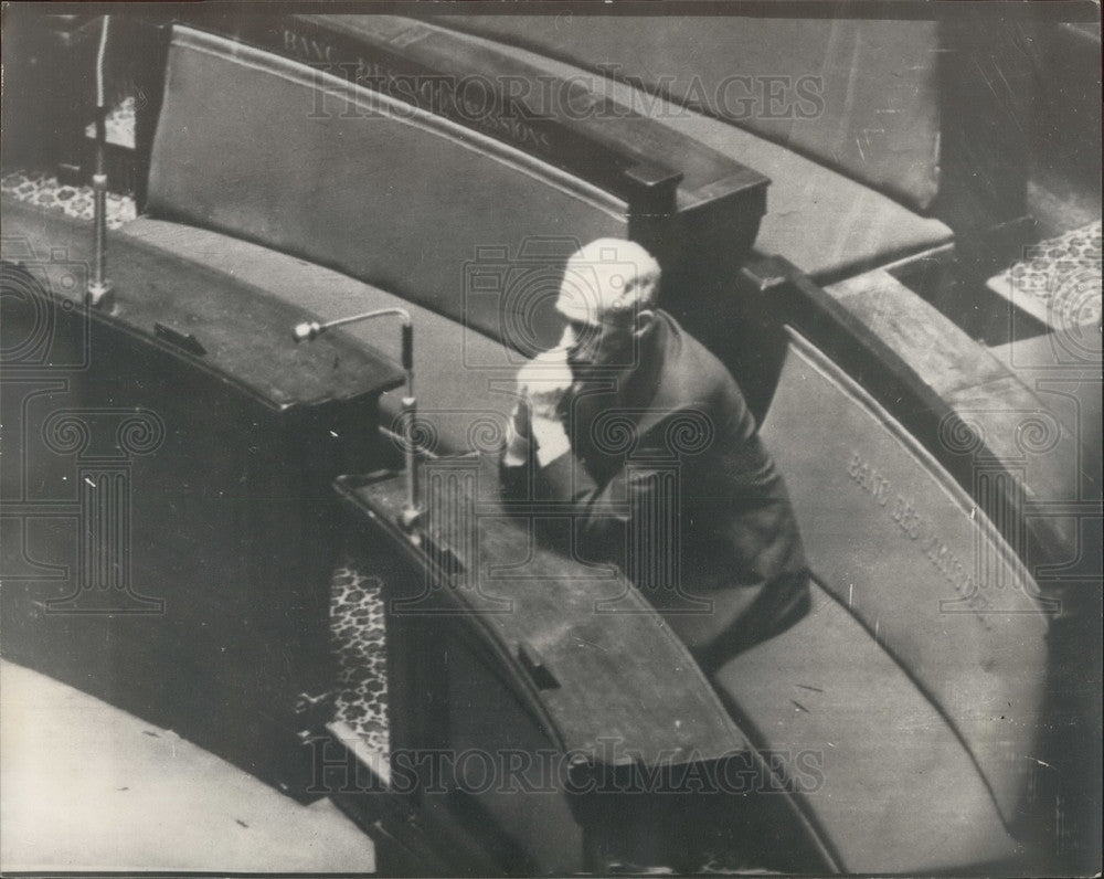 1968 Press Photo French Premier,M. Maurice Couve De Murville - KSB03907 - Historic Images