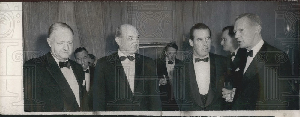 1963, Four Foreign Affairs Ministers at German Embassy - KSB03927 - Historic Images
