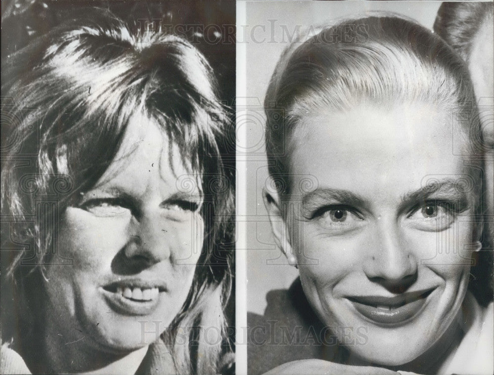 1972 Press Photo folk singer Nina Van Pallandt & Mrs. Edith Irving ( - KSB03941 - Historic Images