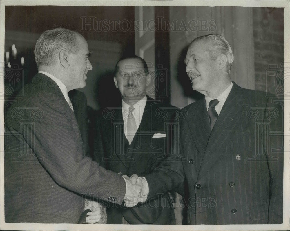 1961, Greek PM Karamanlis with British PM Harold MacMillan - Historic Images