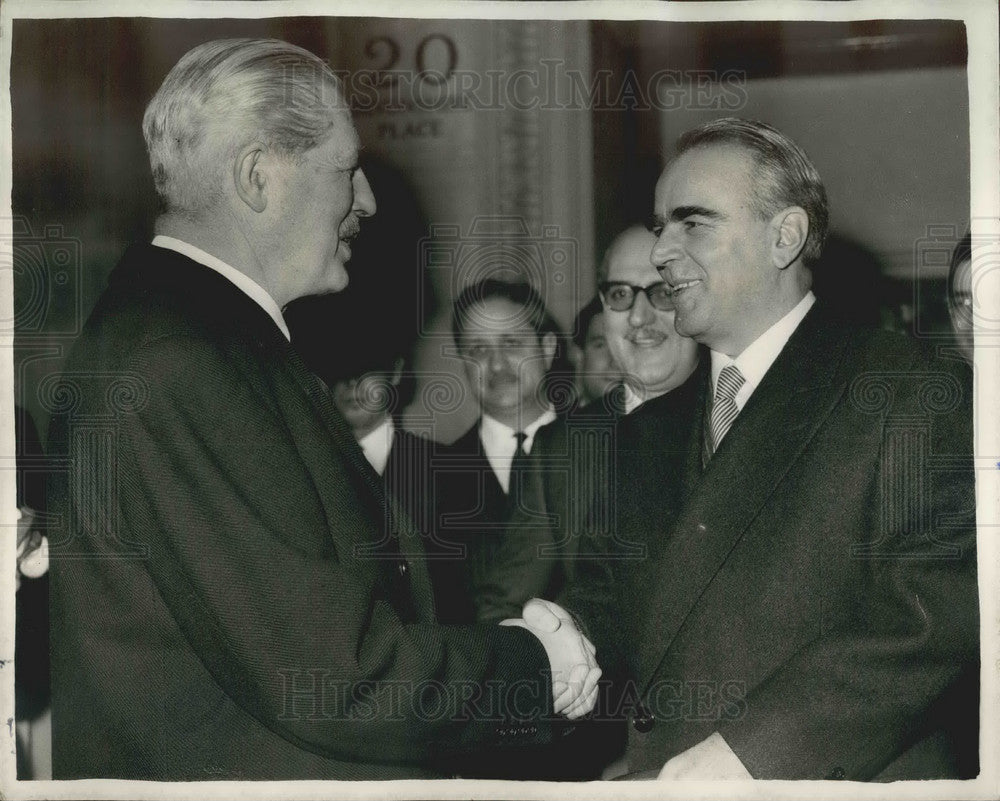 1959 British PM Mr. Macmillan &amp; Greek PM Mr. Karamanlis - Historic Images