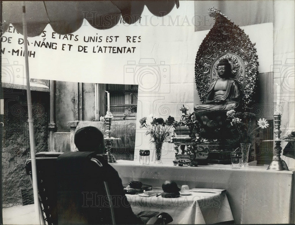 1966 Press Photo Thich Quano Thiep on hunger strike - KSB04187-Historic Images