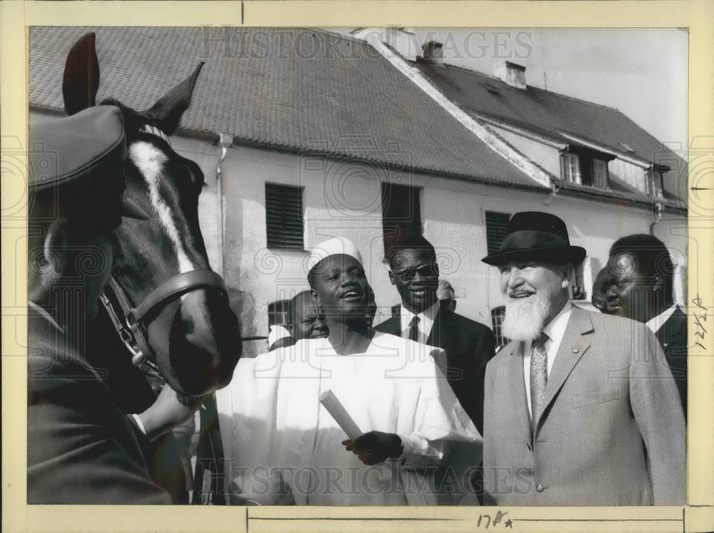 1967 Press Photo Pres of Tschad, Francois Tombalbaye &amp; Dr. Jacques Baroum - Historic Images