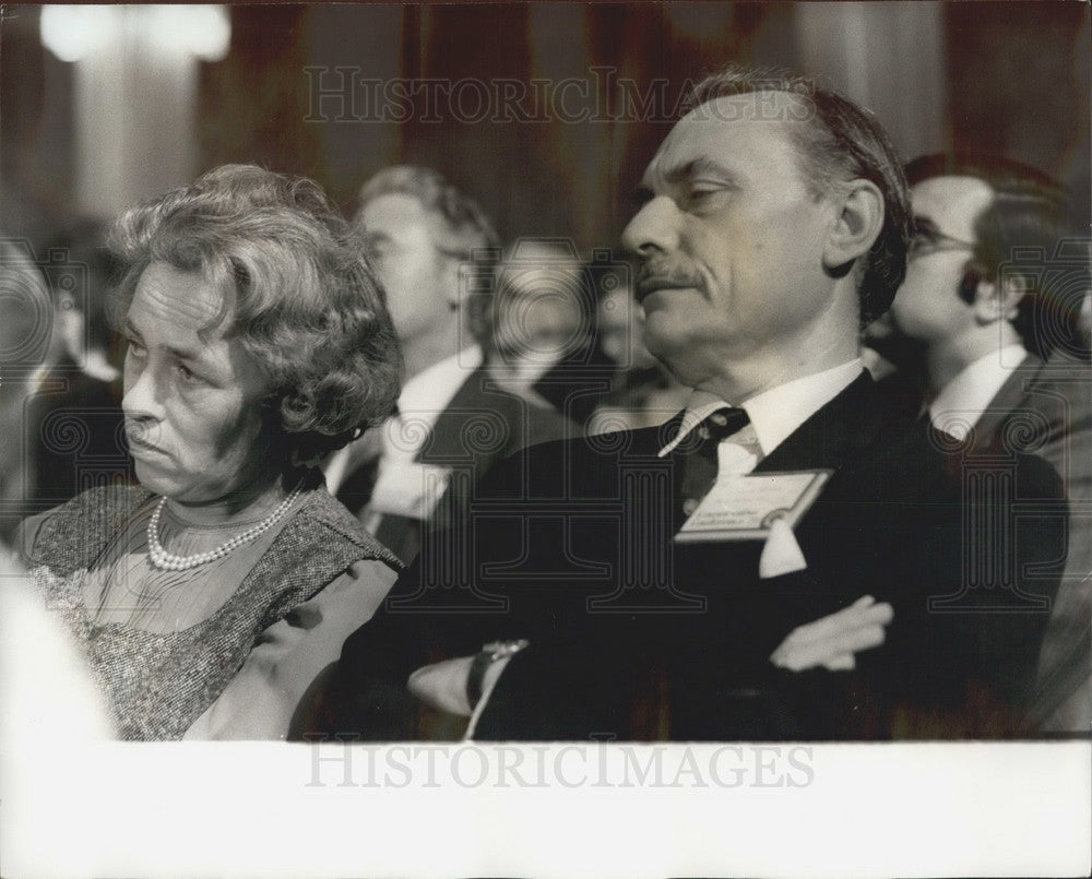 1973, Mr Enoch Powell & wife ,Conservative Party Conference - Historic Images