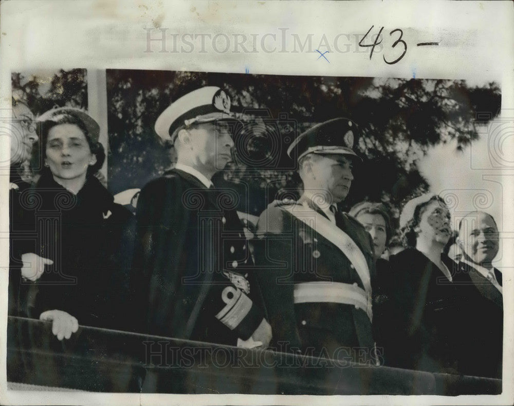 1956 President Pedro Aramburu of Argentine, and his wife, Mrs. Sara - Historic Images