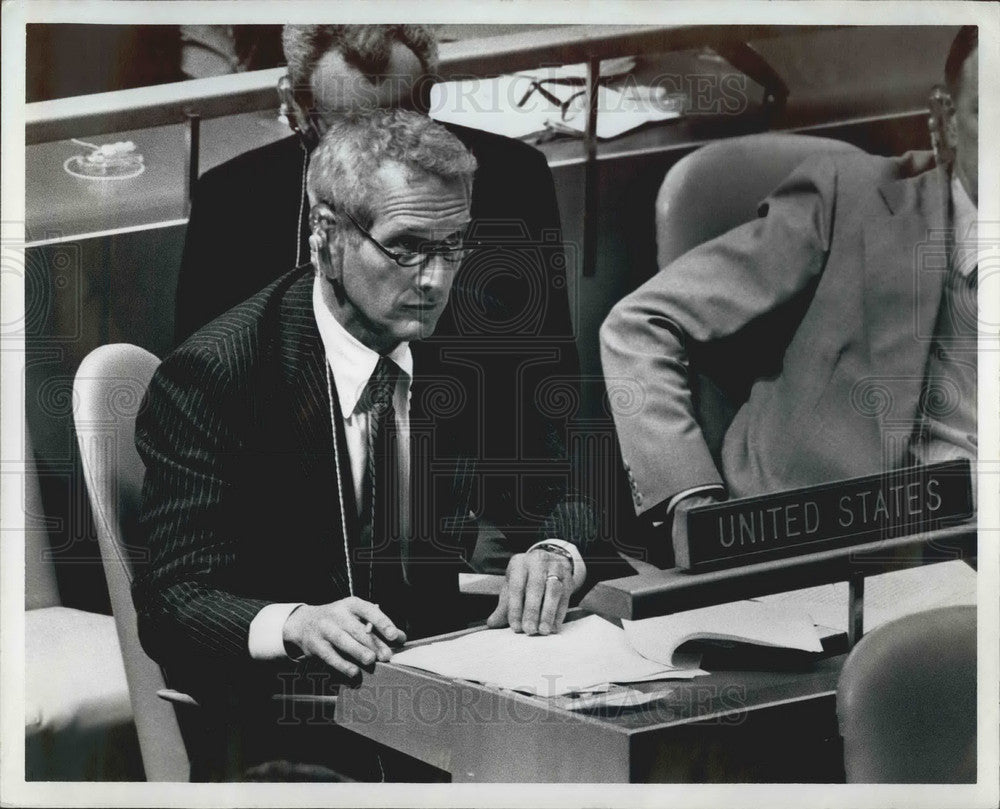 1978 Paul Newman, Member Of The American Delegation, On Disarmament - Historic Images