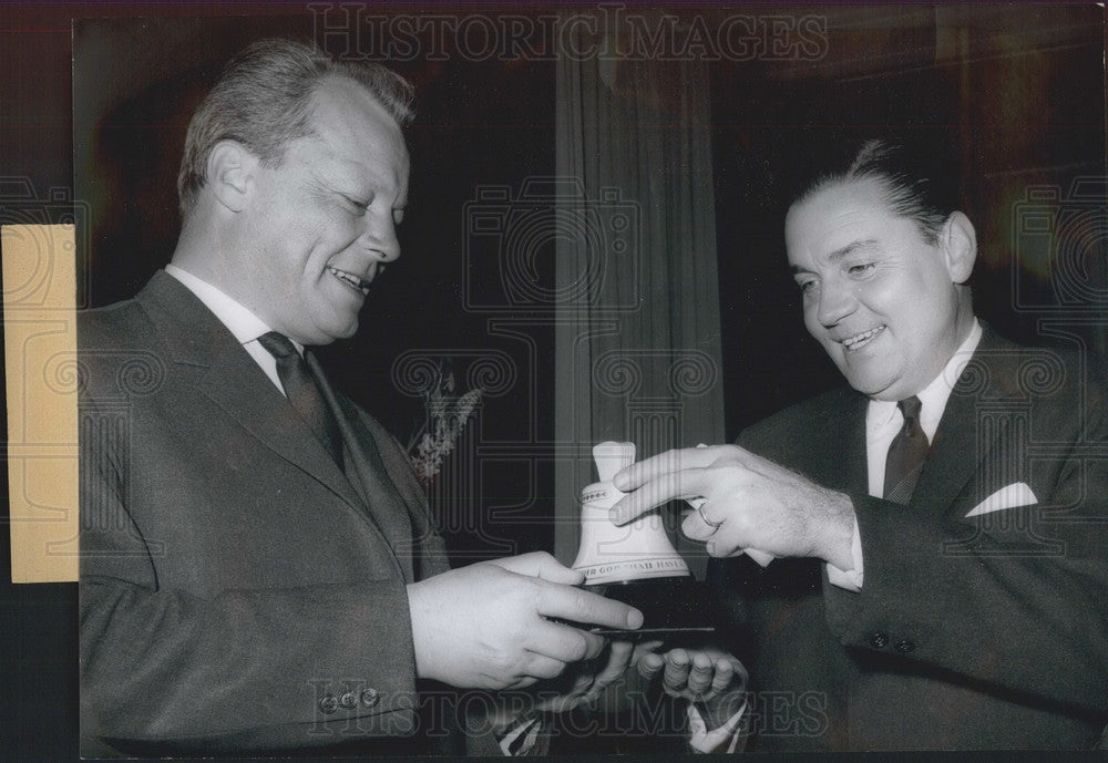 1961 minister Elvis Stahr Jr. Will Brandt Berlin - Historic Images