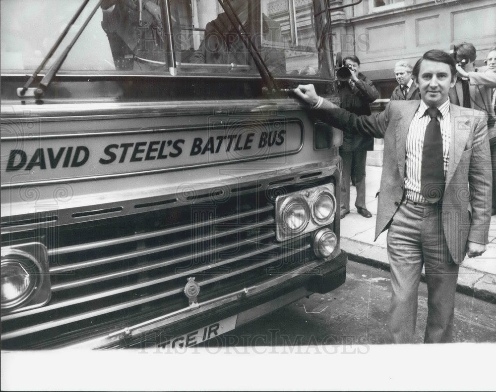 1979, Liberal Party Leader David Steel Stands Beside His Battle Coach - Historic Images