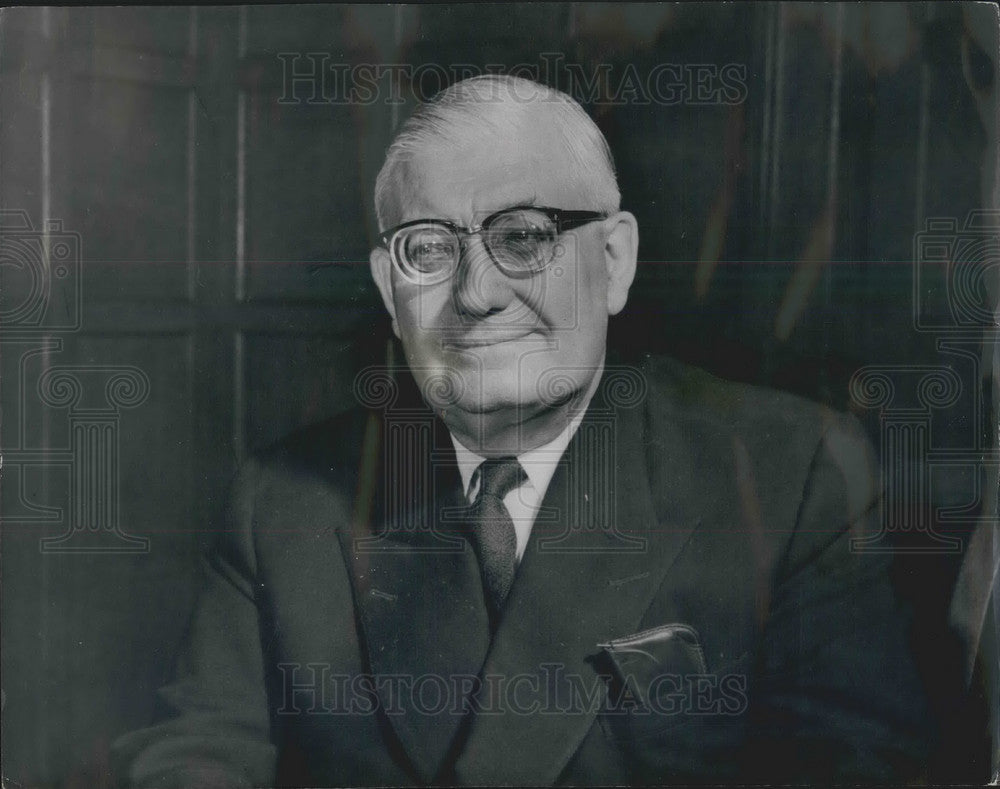 1961 Press Photo Lord Roy Thomson, head of Thomson Allied Newspapers. - Historic Images