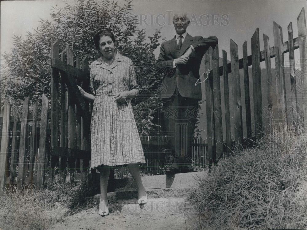 1963 Italian President Sengi & wife Denna Laura - Historic Images