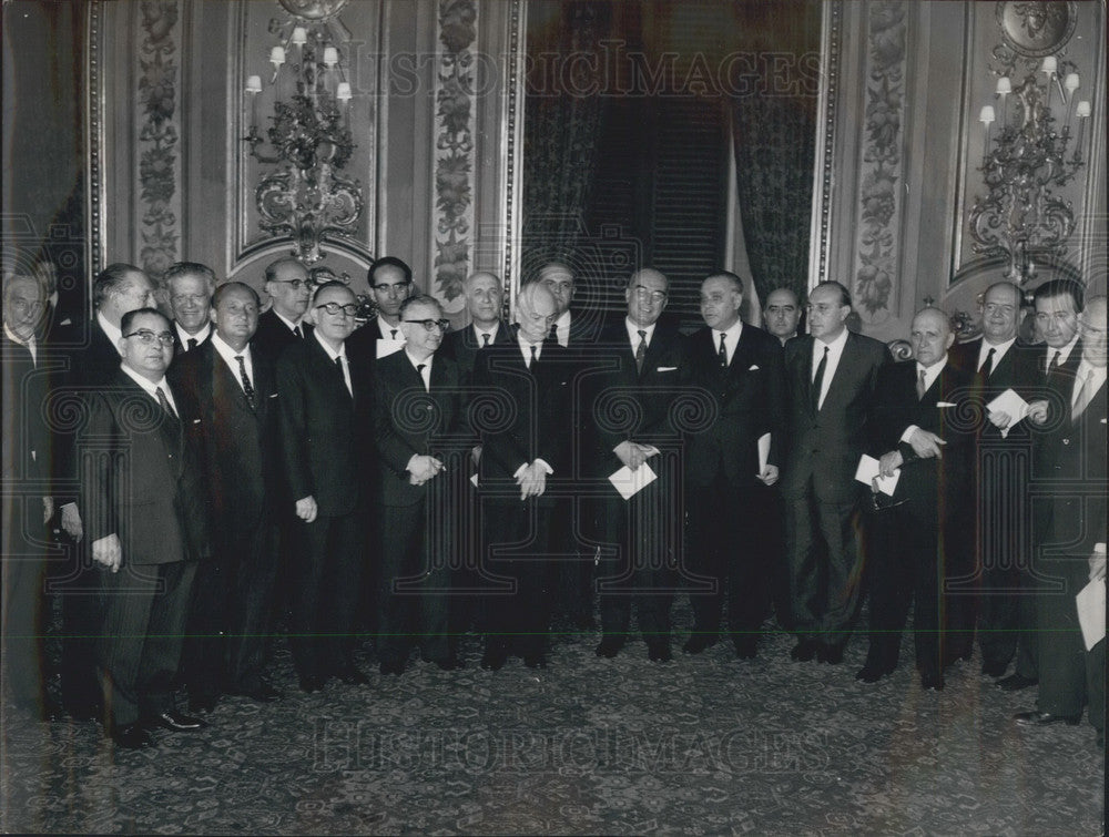 1963 Press Photo Italian President Segni with Prime Minister Leone - KSB04893-Historic Images