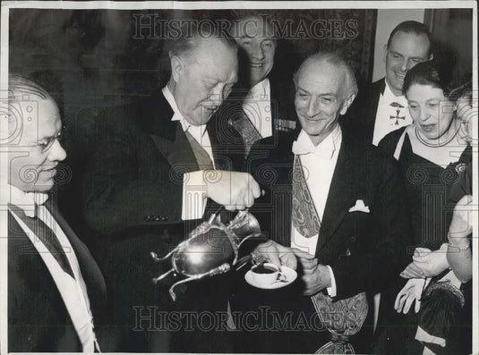 1956 Press Photo Italian Prime Minister Segni in Germany. - KSB04901-Historic Images