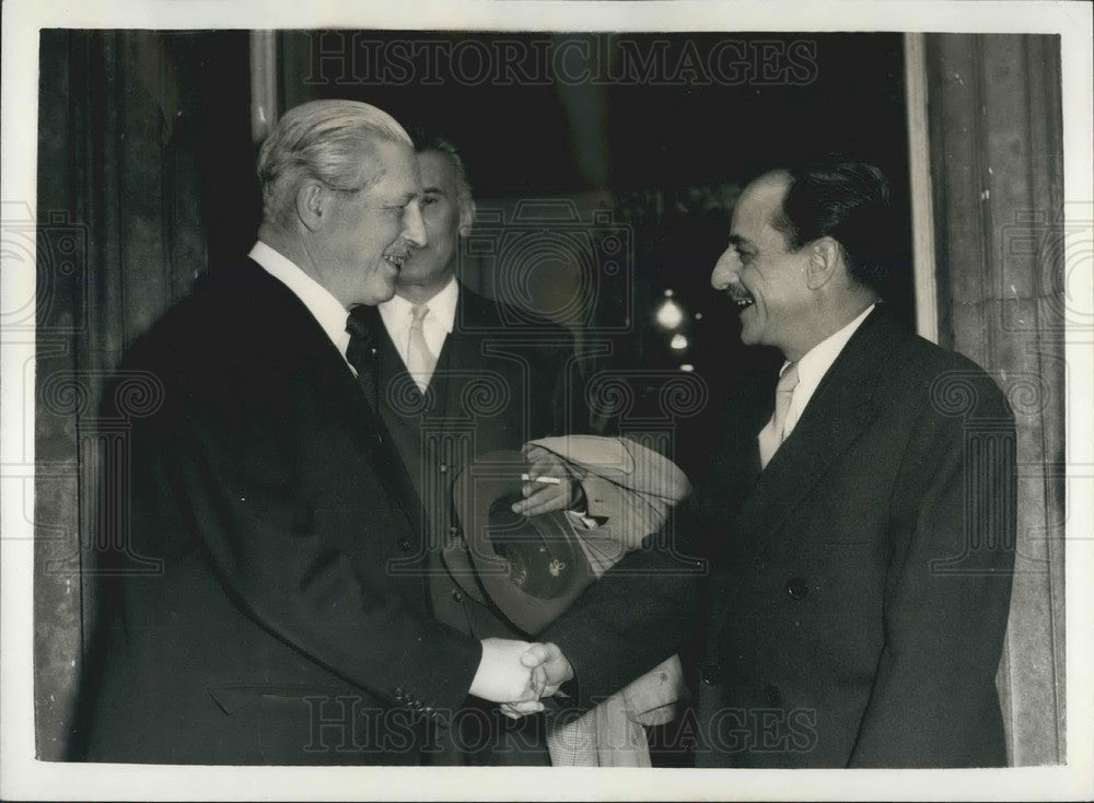 1958 Yugoslavian Koco Popovic & Mr. Harold MacMillan - Historic Images