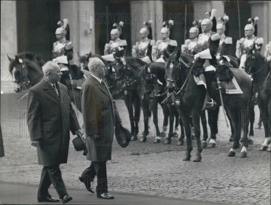 1967 Press Photo President Nikolai Podgorny & President Giuseppe Saragat-Historic Images
