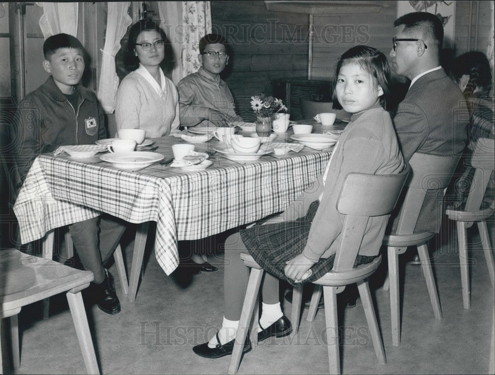 Press Photo Korean Children in Pestaloozi Village Trogen - Historic Images