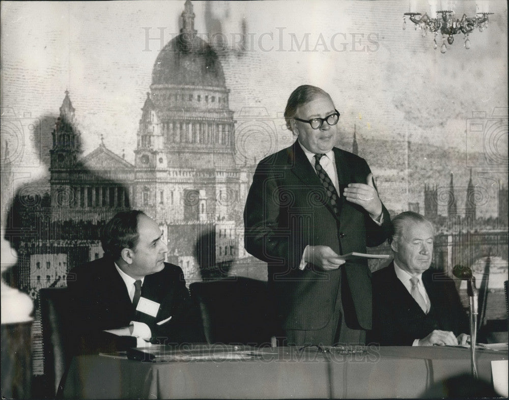 1971 Press Photo Mr. Geoffrey Rippon Speaking at Europe Conference - KSB05247 - Historic Images