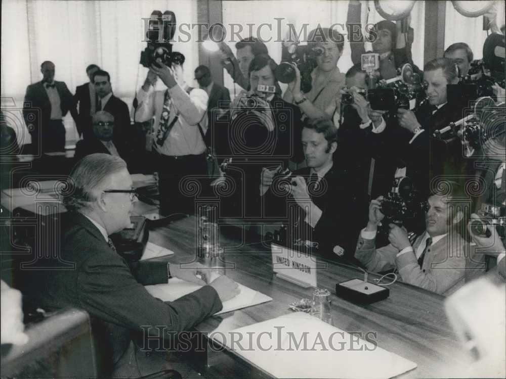 1970 Press Photo Geoffrey Rippon in Brussels - Historic Images