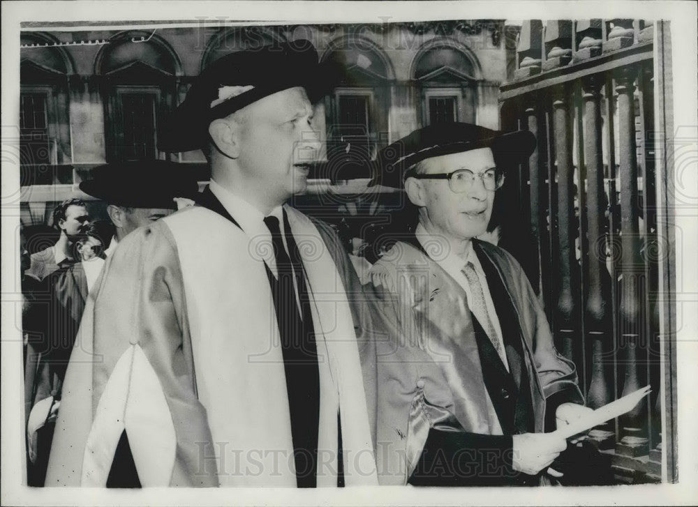 1958 Press Photo Mr. Dag Hammarskjold &amp; Lord Birkett - Historic Images