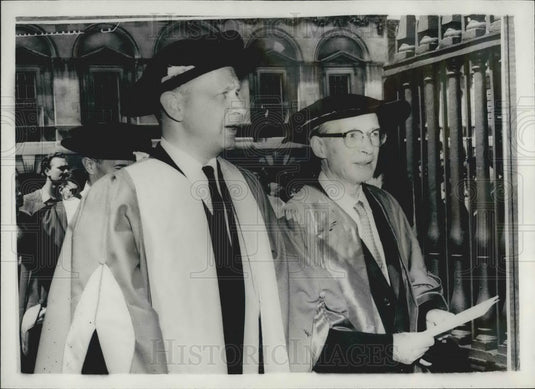 1958 Press Photo Mr. Dag Hammarskjold & Lord Birkett - Historic Images