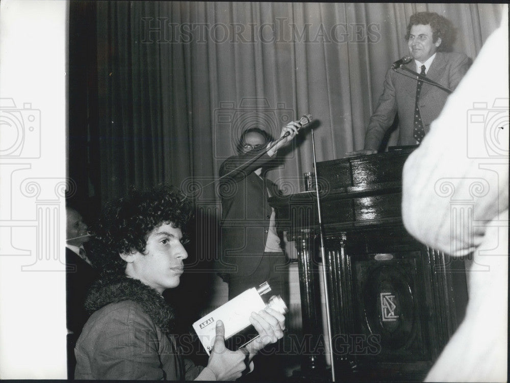Press Photo Mikis Theodorakis - Historic Images