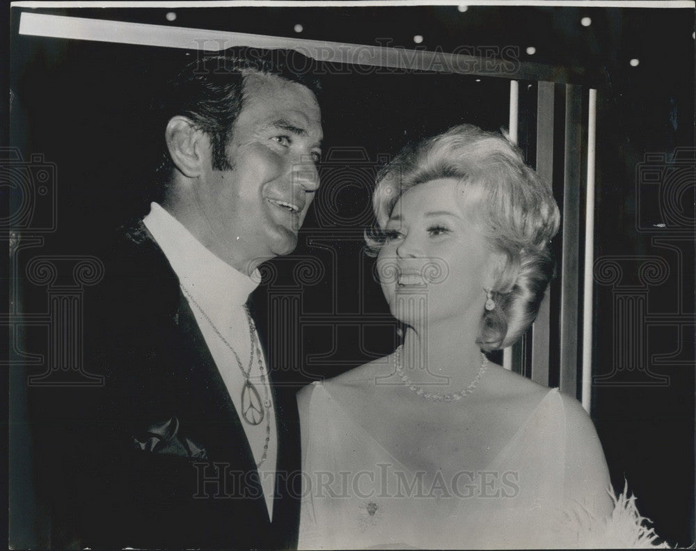 1968 Press Photo Actors Rod Taylor, Zsa Zsa Gabor - KSB05563 - Historic Images