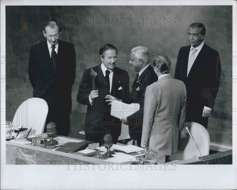 Press Photo Luxembourg Prime Minister Gaston Thorn, United Nations - Historic Images