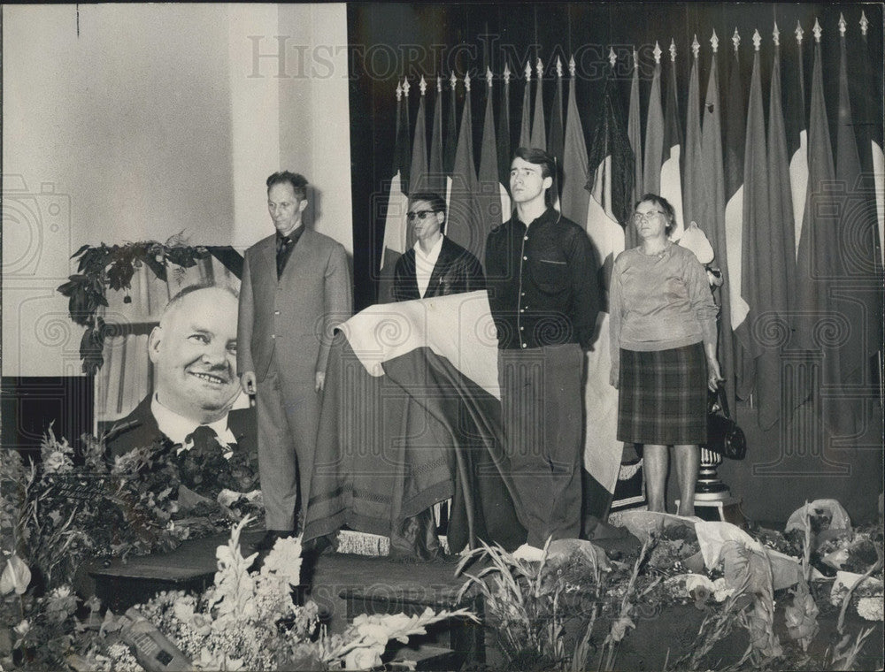 1964 The coffin of Mr. Thorez ,French communist - Historic Images