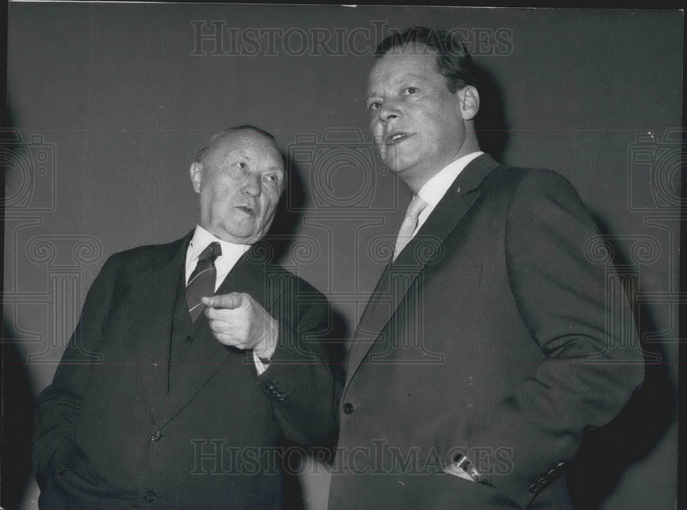 1958 Senator Klein, Vice-Chancellor Prof Erhard - Historic Images